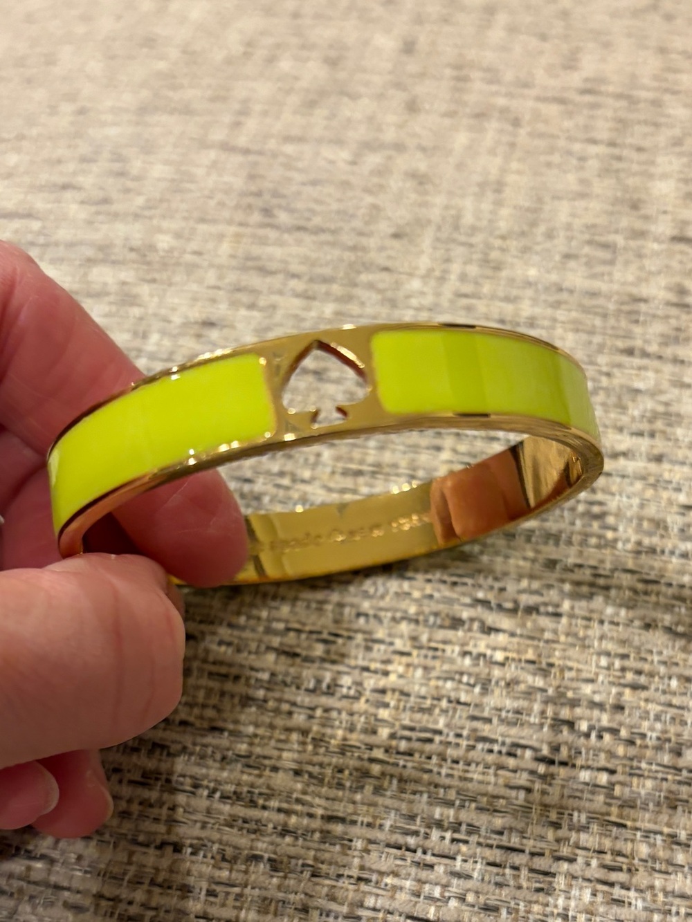 Kate Spade Gold/ Yellow Enamel bracelet